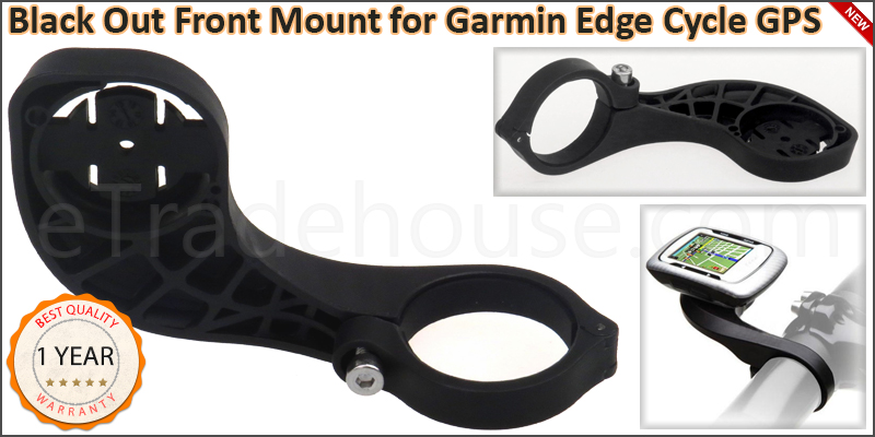 BLACK OUT FRONT MOUNT FOR GARMIN EDGE CYCLE GPS 20